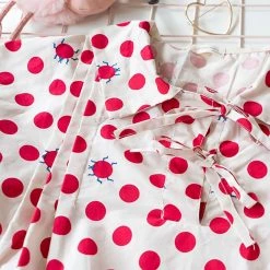 Juwas Red Dots Printed Loose Dress