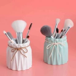 Juwas Kawaii Mini Pastel Jars Makeup Brush/Pen Holder