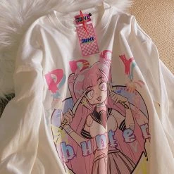 Juwas Anime Print Loose Hoodie 12 Juwas Anime Print Loose Hoodie