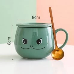 Juwas Cute Cartoon Rabbit Bear Frog Chick Ceramic Mug