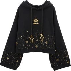-Juwas Japanese Space Travel Print Hoodie NEW ARRIVAL