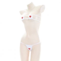 Juwas Sexy Heart 2-Piece V-String Nightwear Lingerie