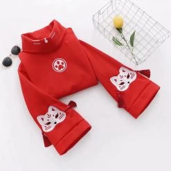 Juwas Japanese Cat Tassels Crop Top Sweater CLOTHING