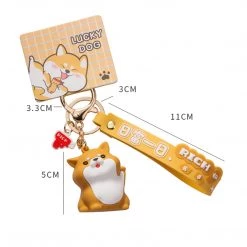 Juwas NEW ARRIVAL Japanese Corgi Wrist Keychain
