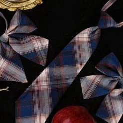 Juwas Navy Purple JK Uniform Bow Ties & Neck Tie CLOTHING