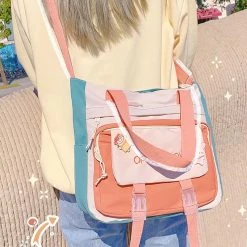 Juwas “Open My Love”Canvas Shoulder Bag