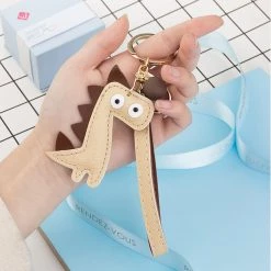 Juwas NEW ARRIVAL Funny Dinosaur Wristlet Keychain