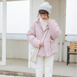 Juwas Basic Chic Pastel Purple Padded Winter Jacket