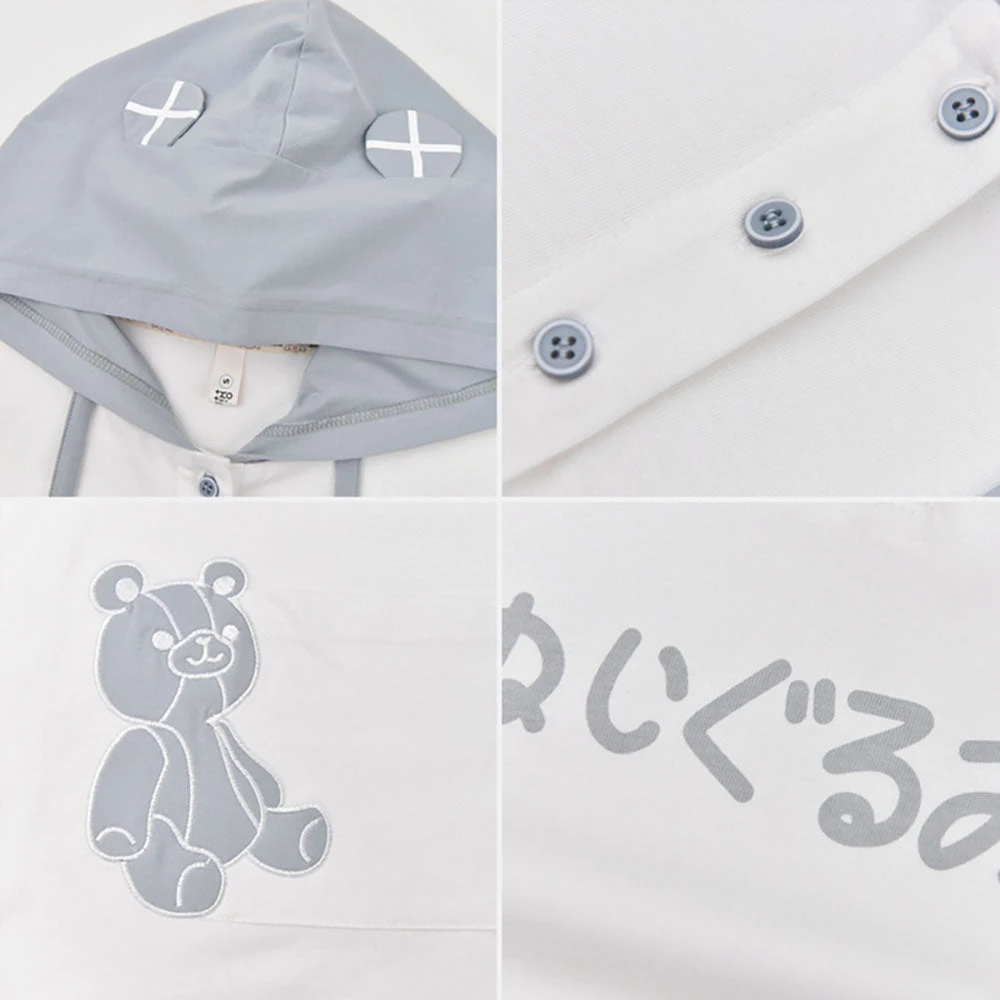 Juwas NEW ARRIVAL Kawaii Japanese Style Bear Hoodie Shirt 9 Juwas NEW ARRIVAL Kawaii Japanese Style Bear Hoodie Shirt