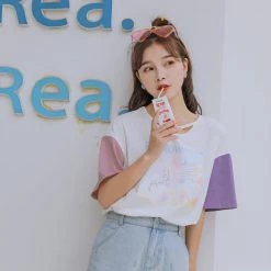 Juwas Rainbow Star Pegasus Graphic Shirt NEW ARRIVAL