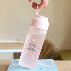 Juwas.com Online Store NEW ARRIVAL Kawaii Japanese Sakura Color Changing Water Bottle