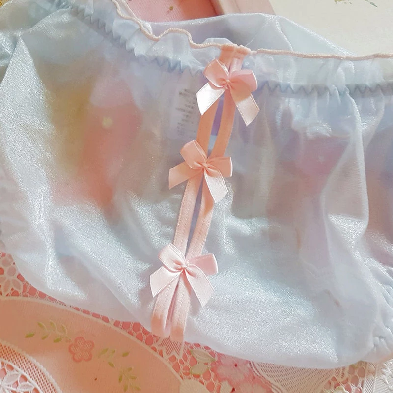 Juwas Cute See Through Ribbon Back Plus Size Panty 9 Juwas Cute See Through Ribbon Back Plus Size Panty