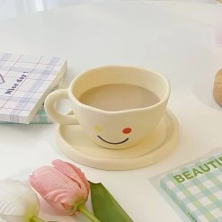 Juwas NEW ARRIVAL Smiley Ceramic Mug