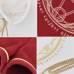 Juwas Magic Circle Symbolic Print White Top N Red Shorts NEW ARRIVAL