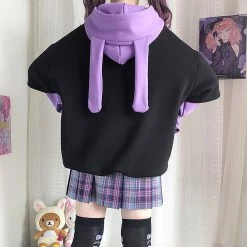 Juwas Bunny Hooded Pockets Loose Hoodie NEW ARRIVAL