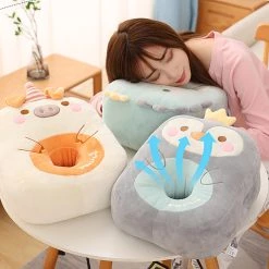 Juwas NEW ARRIVAL Comfy Animals Square Donuts Plush Pillows