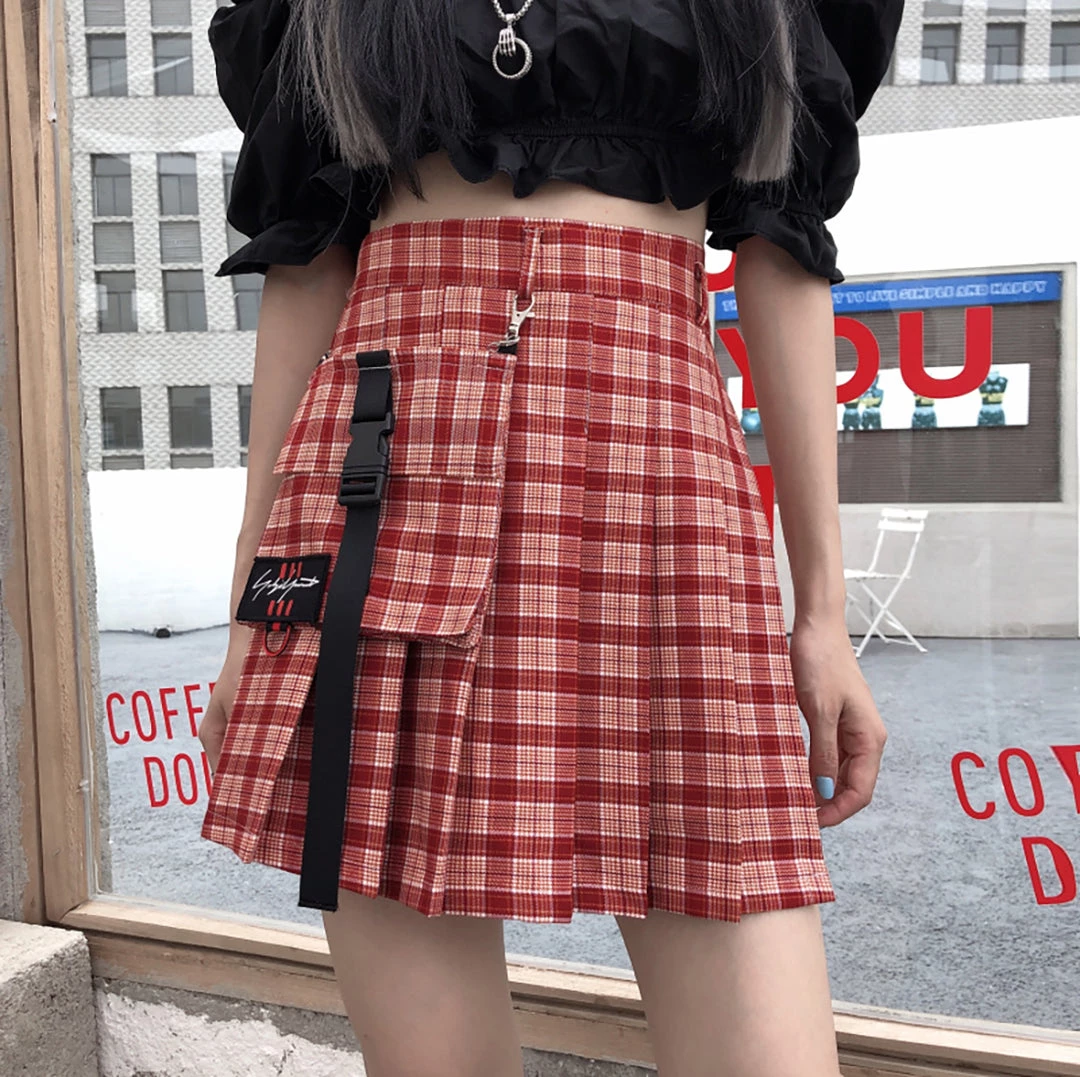 Juwas Gothic Irregular Cargo Mini Skirt NEW ARRIVAL 4 Juwas Gothic Irregular Cargo Mini Skirt NEW ARRIVAL