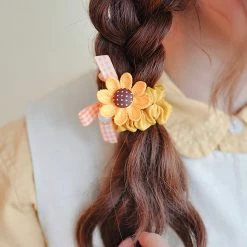 Juwas Cute Sunflower Hair Scrunchies NEW ARRIVAL