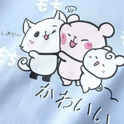 Juwas CLOTHING Lovely Pig And Friends Embroidery Hoodie