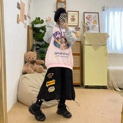 Juwas Boom Rainbow Wide Leg Pants NEW ARRIVAL