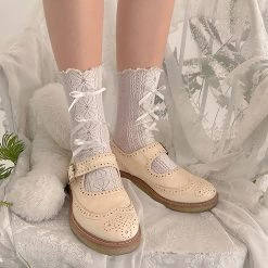 Juwas CLOTHING Mini Bowknot Lace Lolita Stockings