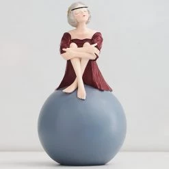 Juwas Girl Sit On Ball Ornaments NEW ARRIVAL
