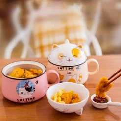 Juwas Cute Kitty Ceramic Bowl NEW ARRIVAL