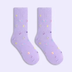 Juwas NEW ARRIVAL Cool Galactic Embroider High Ankle Socks