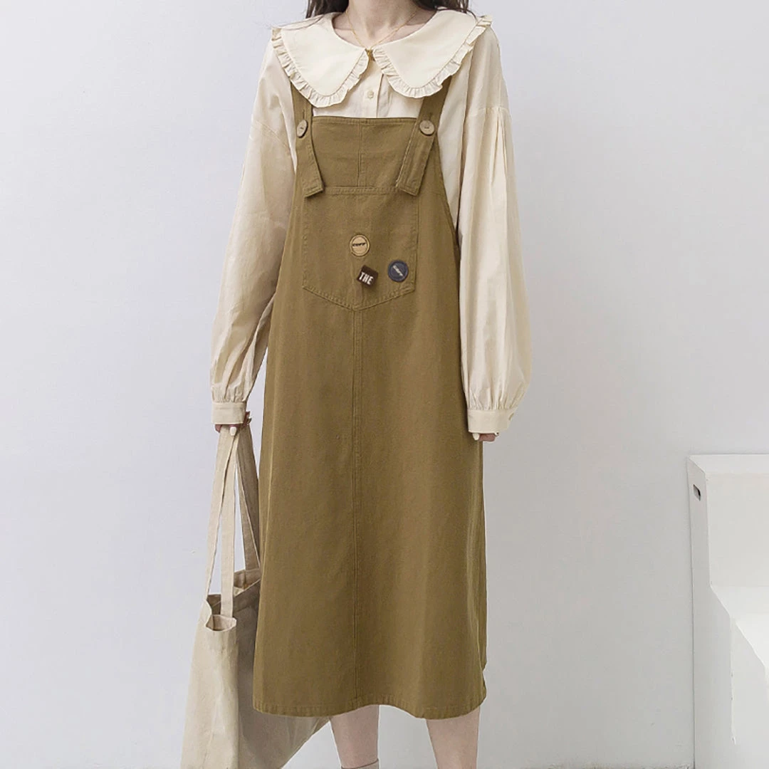 Juwas NEW ARRIVAL Doll Collar Long Sleeve Loose Shirt 5 Juwas NEW ARRIVAL Doll Collar Long Sleeve Loose Shirt