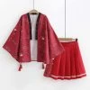 Juwas.com Online Store Japanese Crane Theme Kimono