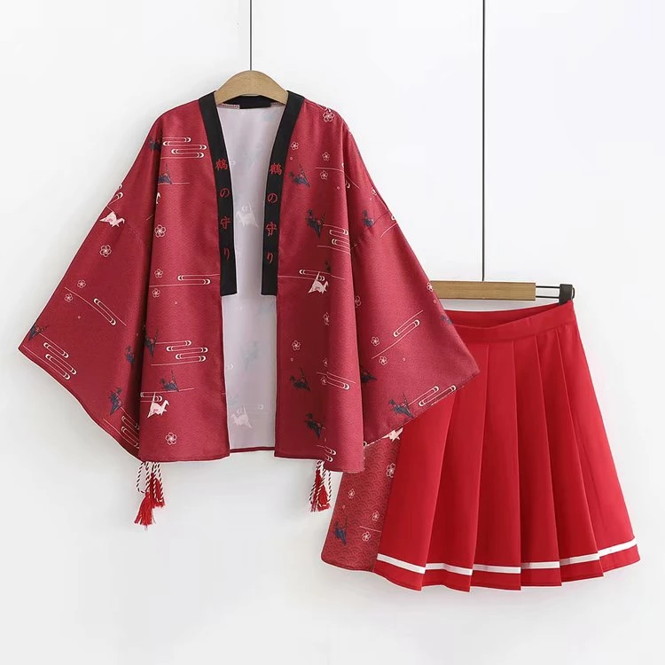 Juwas.com Online Store Japanese Crane Theme Kimono 3 Juwas.com Online Store Japanese Crane Theme Kimono