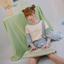 Juwas Monster Reboot Blue Shirt And Shorts