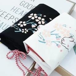 Juwas Rabbit Flower Print Two-Tone Sweatshirt