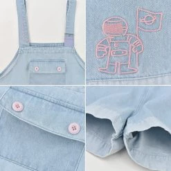 Juwas Kawaii Astronaut Jumper Shorts NEW ARRIVAL