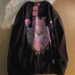 Juwas Anime Print Loose Hoodie 13 Juwas Anime Print Loose Hoodie