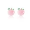 Juwas Sweet Pink Peach Velvet Earrings NEW ARRIVAL