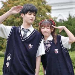 Juwas Navy Purple JK Uniform Bow Ties & Neck Tie CLOTHING