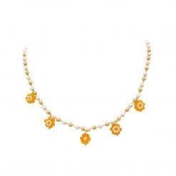 Juwas NEW ARRIVAL Smile Flower Necklace