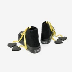 Juwas Black And Red Lovely Hearts Club Sneakers