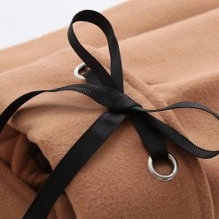 Juwas CLOTHING Deer Embroidery Pockets Hooded Jacket