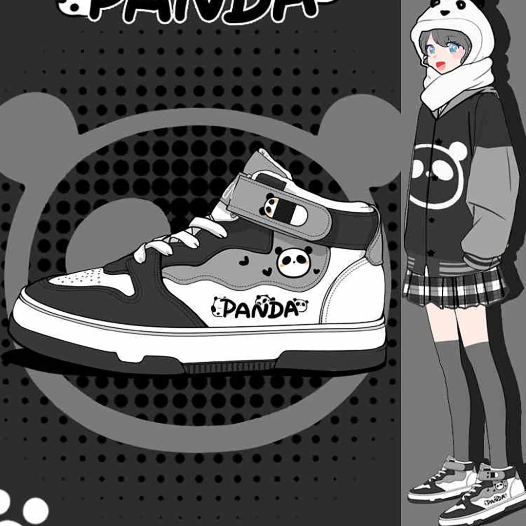 Juwas Panda Platform Inner Fleece Sneakers Shoes 4 Juwas Panda Platform Inner Fleece Sneakers Shoes