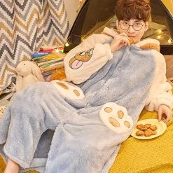 Juwas Kawaii Mouse Paws Hooded Sleepwear Pajama