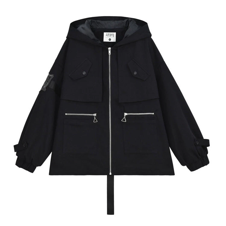 -Juwas NEW ARRIVAL Ulzsang School Girl Multiple Pocket Coat 5 -Juwas NEW ARRIVAL Ulzsang School Girl Multiple Pocket Coat