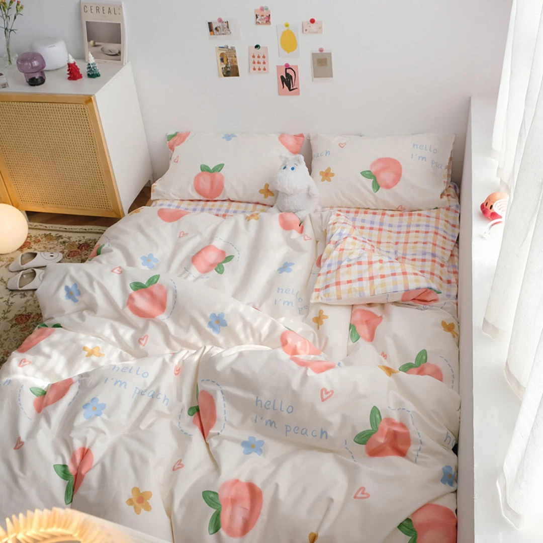 Juwas Fruits Oranges Peaches Strawberries Printed Beddings Set NEW ARRIVAL 8 Juwas Fruits Oranges Peaches Strawberries Printed Beddings Set NEW ARRIVAL