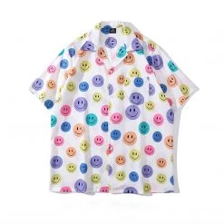 Juwas Smile Printed Harajuku Loose Shirt NEW ARRIVAL