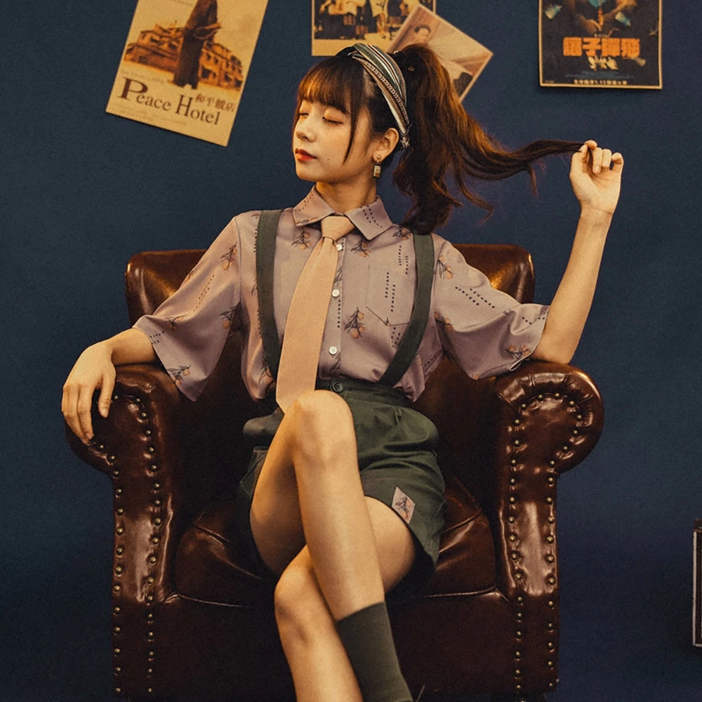 Juwas Kawaii Vintage Polo And Suspender Short NEW ARRIVAL 3 Juwas Kawaii Vintage Polo And Suspender Short NEW ARRIVAL