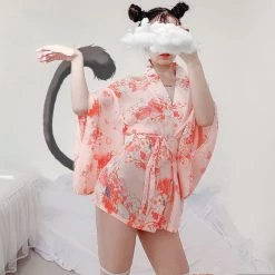 Juwas CLOTHING Intimate Pink Spring Blossom Yukata