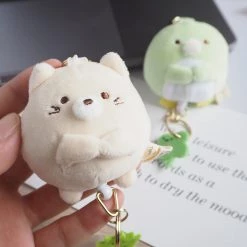 Juwas NEW ARRIVAL Cute Cartoon Animal Plush Keychain