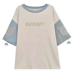 Juwas Monster Reboot Blue Shirt And Shorts