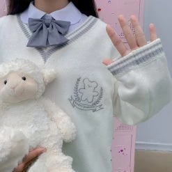 -Juwas College Style V-Neck Sweater NEW ARRIVAL